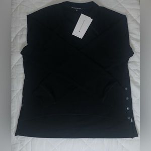 THRIVE SOCIETE LARGE SWEATER WITH BUTTON ON SIDE